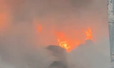 જૂનાગઢનાં જીઆઈડીસીમાં આવેલ પ્લાસ્ટીકનાં કારખાનમાં ભીષણ આગ લાગી : રૂા. ૧૦ લાખનાં નુકશાનનો અંદાજ