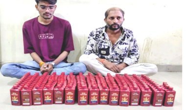 ઉના પોલીસે એસ.ટી. બસ સ્ટેશનમાં ઊભેલ બે યુવાનોને ઈંગ્લીશ દારૂની ૧૪૪ બોટલ સાથે ઝડપી લીધા