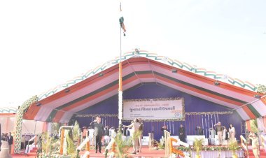 કેશોદ ખાતે ૭૭ માં પ્રજાસત્તાક પર્વની જીલ્લા કક્ષાની થયેલ ઉજવણી