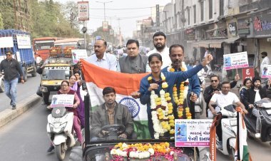 ઓસ્ટ્રેલિયન ઓપન (ટેનિસ) એશિયા પેશીફીક એલીડ-યુ-૧૪ વુમન ટાઈટલ વિજેતા કુ.જેન્સી કાનાબારનું જૂનાગઢમાં ભવ્ય સ્વાગત સાથે સન્માન