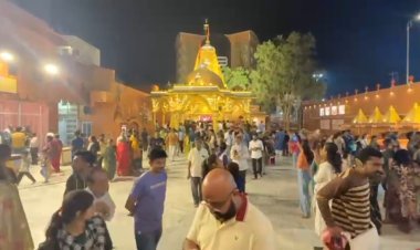 મેળા પહેલાંના રવિવારે ભવનાથમાં જૂનાગઢવાસીઓની ભીડ