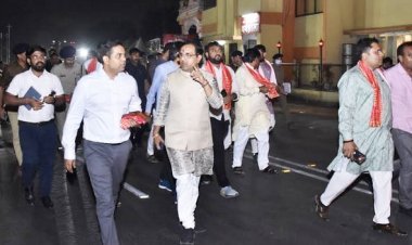 રાજ્યના કેબિનેટ મંત્રી ડો. પ્રદ્યુમન વાજા અને ઉર્જા રાજ્યમંત્રી કૌશિકભાઈ વેકરીયાએ મહાશિવરાત્રીના મેળાના રૂટનું પગપાળા ચાલીને નિરીક્ષણ કર્યું