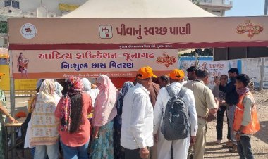 ભવનાથના મેળામાં માનવતાની મહેક : ધખધખતા તાપમાં આદિત્ય ફાઉન્ડેશન-જૂનાગઢ દ્વારા લાખો શ્રદ્ધાળુઓને નિ:શુલ્ક છાશનું વિતરણ