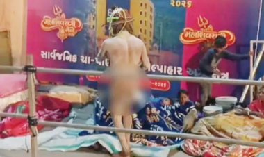 શિવરાત્રી મેળામાં નાગા સાધુએ તલવાર સાથે આતંક મચાવ્યો : લોકોમાં દોડધામ મચી ગઈ