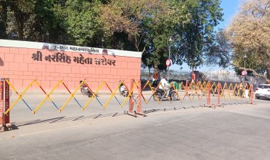 નરસિંહ મહેતા સરોવર ખાતે પીવાનું પાણી, ટોયલેટ, પાર્કિંગની સુવિધાનો અભાવ : લોકોને હાલાકી