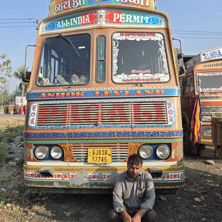 ચૌટા ચેક પોસ્ટ પરથી ખોટી નંબર પ્લેટ વાળો ટ્રક  ઝડપાયો