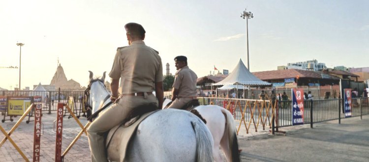 ગુજરાતનુ એક માત્ર ઝેડ પ્લસ સુરક્ષા કવચ ધરાવતા સોમનાથ મહાદેવ મંદિરે મહાશિવરાત્રીએ જડબેસલાક સુરક્ષા બંદોબસ્ત