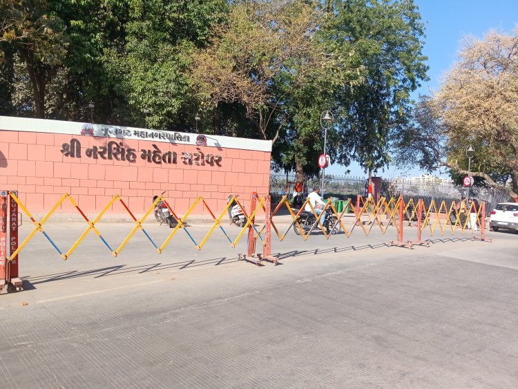 નરસિંહ મહેતા સરોવર ખાતે પીવાનું પાણી, ટોયલેટ, પાર્કિંગની સુવિધાનો અભાવ : લોકોને હાલાકી