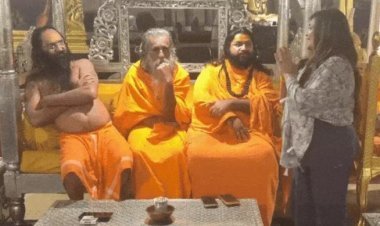 મહંત ઈન્દ્રભારતી ફરૂજી કીર્તિ પટેલ વિવાદનો મોડી રાત્રે નાટયાત્મક વળાંક : કીર્તિ પટેલે સંતોની માફી માંગતા સમાધાન થયું