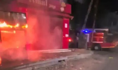 વેરાવળમાં ખાણીપીણીની લારીમાં આગ:ફાયર બ્રિગેડની સમયસર કામગીરીથી મોટી દુર્ઘટના ટળી