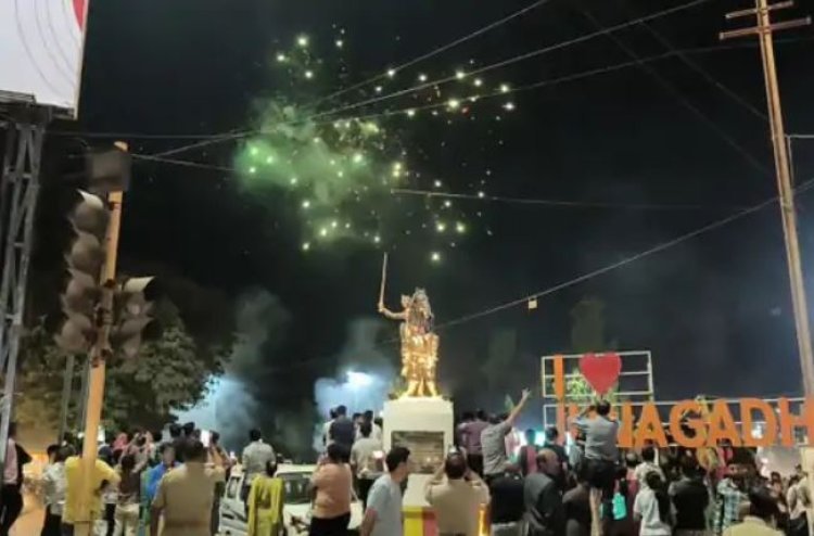 ભારતની શાનદાર જીતનો જૂનાગઢમાં જશ્ન : ફટાકડાની આતશબાજી સાથે ‘ચક દે ઈન્ડીયા’નાં નારા ગુંજી ઉઠયા