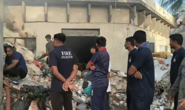 જૂનાગઢના જીઆઈડીસી-રમાં પ્લાસ્ટીકના કારખાનામાં ભીષણ આગ : લાખોનું નુકશાન