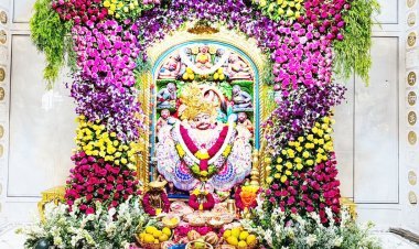 શ્રીકષ્ટભંજનદેવ દાદાને ગુલાબ-ઓકિર્ડના ફૂલોનો દિવ્ય શણગાર અને મિક્સ અન્નકૂટ ધરાવાયો