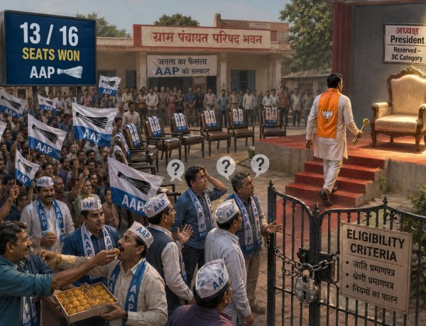 પ્રમુખ પદ અનુ. જાતિ માટે અનામત હોય, ભેસાણ તાલુકા પંચાયતમાં જીત આપની થઈ પરંતુ પ્રમુખ ભાજપનાં બનશે