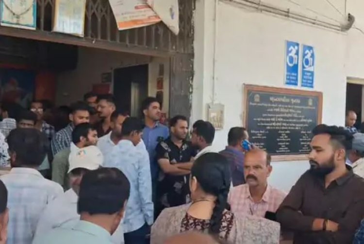 વીડીયો ઉતારવા પ્રશ્ને જૂનાગઢ મનપા કચેરીએ અરજદાર-કર્મચારી વચ્ચે બબાલ - મારમાર્યા અંગેના સામસામા આક્ષેપો : પોલીસ ફરીયાદ નોંધાઈ