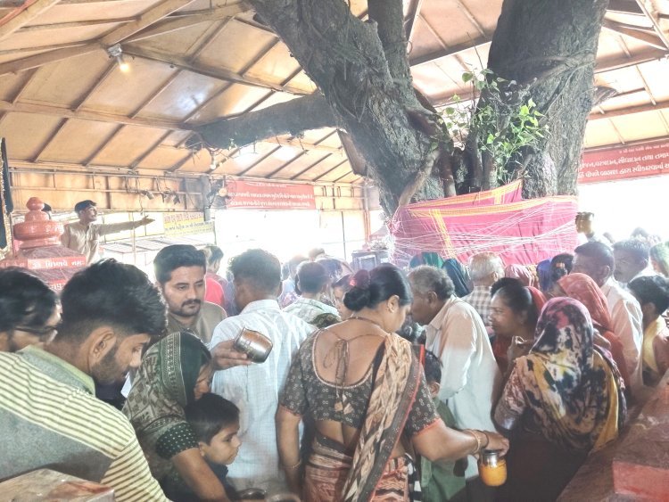 પ્રાચી તીર્થમાં દેવ પિતૃકાર્ય અમાસ નિમિત્તે હજારો શ્રદ્ધાળુઓ ઉમટ્યા, પિતૃ તર્પણ, પૂજા અર્ચના કરવા ભારે ઘસારો જાેવા મળ્યો