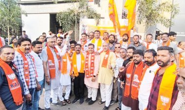 જૂનાગઢ ભાજપ દ્વારા ભવ્ય વિજયનાં વધામણા આઝાદ ચોક ખાતે વિજયોત્સવ મનાવાયો