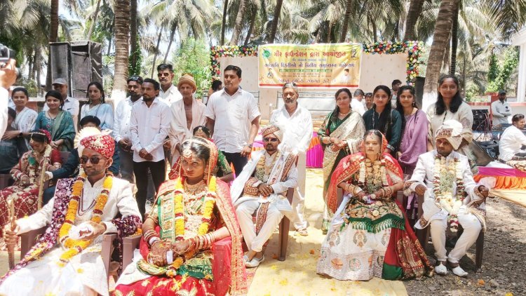 ગીર ફાઉન્ડેશન ગીર સોમનાથ જિલ્લા દ્વારા સર્વ જ્ઞાતિ દીકરીઓનો દ્વિતીય સમૂહ લગ્નોત્સવ યોજાયો