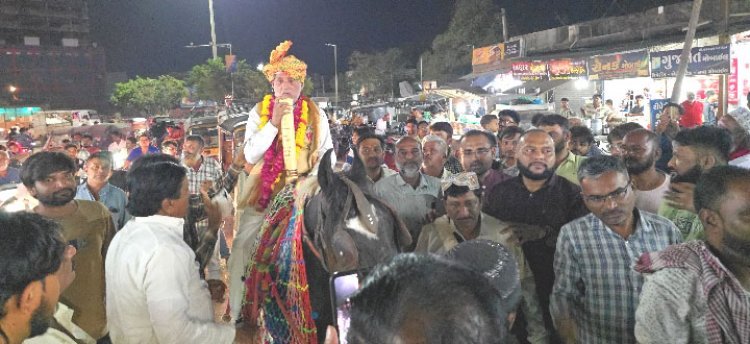 પદ્મશ્રી  હાજી કાસમ મીર હાજીભાઈ રમકડુંનું જૂનાગઢ ખાતે શાનદાર સ્વાગત કરાયું