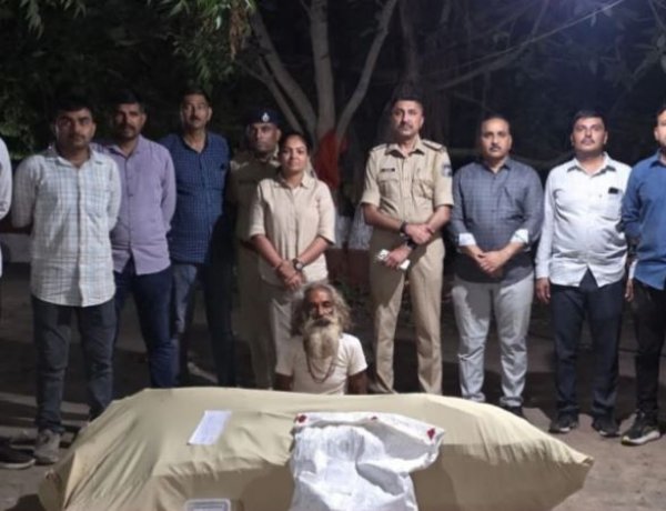 સુત્રાપાડાનાં લોઢવા ગામેથી લાખો રૂપિયાના ગાંજા સાથે એક શખ્સ ઝડપાયો