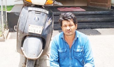 કીતિર્મંદિર પોલીસે ગણતરીની કલાકોમાં મોપેડ ચોરીનો ભેદ ઉકેલી આરોપીને ઝડપી લીધો