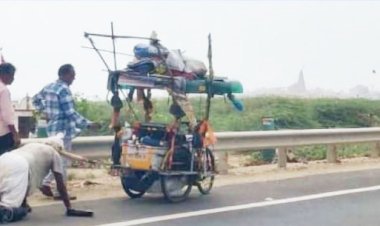 રાજસ્થાનના 76 વર્ષીય સીનીયર સીટીઝન દ્વારા રાજસ્થાનથી દ્વારકાની 700 કિમી દંડવત યાત્રા