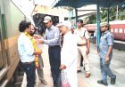 જૂનાગઢ : સોમનાથ પ્રયાગરાજ એકસપ્રેસ ટ્રેનનું સ્વાગત કરાયું