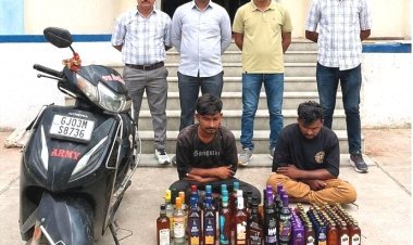 નવાબંદર મરીન પોલીસે વિદેશી દારૂની ૬૬૭ બોટલ સાથે ૪ને ઝડપ્યા