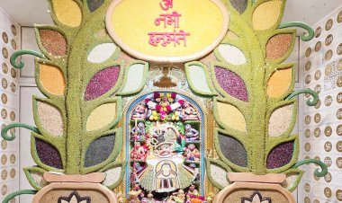 શ્રાવણ માસના પ્રારંભે શ્રીકષ્ટભંજનદેવ હનુમાનજીને વિવિધ કઠોળ વડે શિવસ્વરૂપ વાઘાનો શણગાર કરાયો