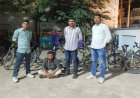 જૂનાગઢમાં ૯ ચોરાઉ સાયકલ સાથે ‘ચોર’ને ઝડપી લેતી પોલીસ