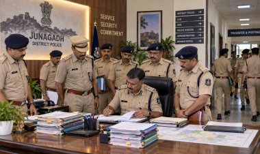 જૂનાગઢ જિલ્લા પોલીસ તંત્રમાં ૯ પીઆઈ, ૮ પીએસઆઈની આંતરિક બદલી