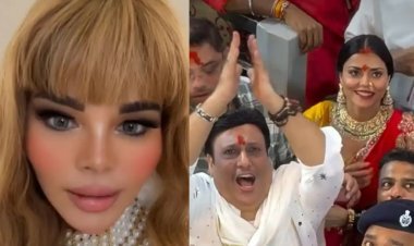 ગોવિંદા-કોમલ રાણીને સાથે જોઈ રાખી સાવંત ભડકી, કહ્યું—‘એક્ટ્રેસને બાજુ પર રાખો, પત્નીનો સાથ આપો’