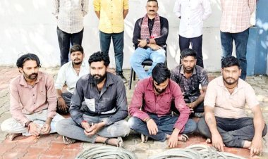 દ્વારકા પંથકમાં પવનચક્કીના કોપર વાયરની ચોરી પ્રકરણમાં છ આરોપીઓ ઝડપાયા