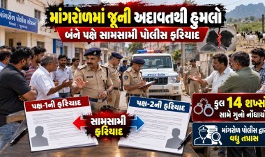 માંગરોળમાં જુની અદાવતથી થયેલ હુમલો : સામસામી પોલીસ ફરીયાદ