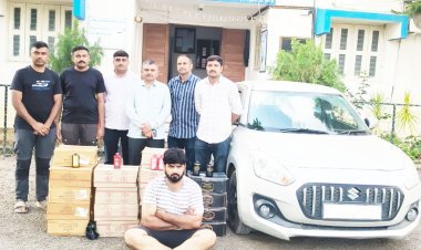 રાણાવાવ : સ્વિફ્ટ કારમાંથી ૧,૨૯૭ બોટલ વિદેશી દારૂના જથ્થા સાથે એક ઝડપાયો