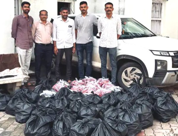 જૂનાગઢ ક્રાઇમ બ્રાન્ચનો દરોડો: ક્રેટામાંથી રૂ.4.73 લાખનો દારૂ અને 8 અલગ નંબર પ્લેટ મળી, કુલ રૂ.14.73 લાખનો મુદ્દામાલ જપ્ત