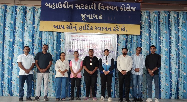 જૂનાગઢની બહાઉદ્દીન કોલેજમાં આંતર-કોલેજ વેઇટલિફ્ટિંગ-પાવરલિફ્ટિંગ સ્પર્ધા, ખેલાડીઓએ બતાવ્યું દમખમ