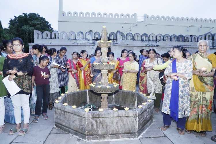 જૂનાગઢમાં ઉપરકોટ ખાતે સેવા સંકલ્પ અભિયાન અંતર્ગત ‘આશીર્વાદનો દીવો’ પ્રગટાવાયો