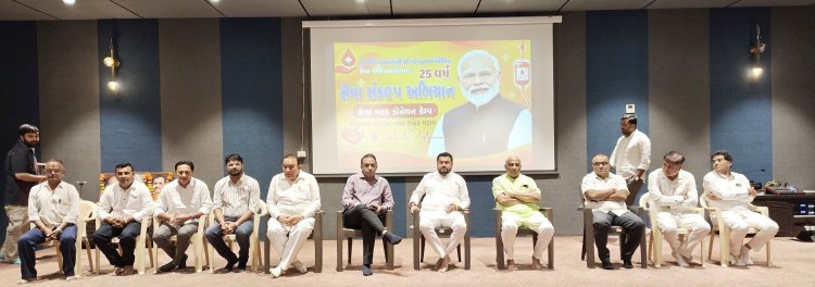 ઇન્ડિયન રેડ ક્રોસ સોસાયટી, વેરાવળના સહયોગથી કાજલી માર્કેટિંગ યાર્ડ ખાતે રક્તદાન શિબિર યોજાઈ