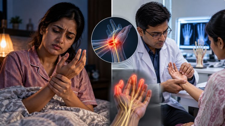 રાત્રે હાથની આંગળીઓ સુન્ન થઈ જાય છે? Carpal Tunnel Syndromeનો સંકેત હોઈ શકે