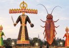 દિલ્હીમાં દશેરાના દિવસે રાવણની સાથે ૩૦ ફુટ ઉંચા કોકરોચનું પણ દહન કરાશે