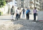 જૂનાગઢમાં રસ્તાનાં ચાલતા કામોનું પદાધિકારીઓ દ્વારા નિરીક્ષણ કરાયું