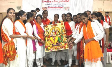 વિશ્વ હિન્દુ પરિષદ દુર્ગાવાહિની જૂનાગઢ વિભાગનું માણાવદર પ્રખંડમાં દુર્ગાવાહિનીનું ભવ્ય શક્તિ સંચલન યોજાયું