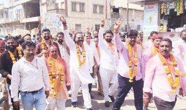 ઓખા પાલિકાના ત્રિપાંખિયા જંગમાં ૩૬માંથી ૩૩ બેઠક મેળવી ભાજપનો ભવ્ય વિજય