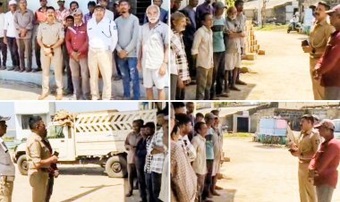 નવીબંદરમાં ટ્રાફિક પોલીસનો સેવા સંકલ્પ અભિયાન અંતર્ગત માર્ગ સલામતી જાગૃતિ કાર્યક્રમ યોજાયો
