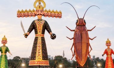 દિલ્હીમાં દશેરાના દિવસે રાવણની સાથે ૩૦ ફુટ ઉંચા કોકરોચનું પણ દહન કરાશે