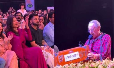 મુંબઈના કીર્તનમાં ભક્તિમાં લીન થયા વિરાટ-અનુષ્કા, તાળી વગાડી ભજનો ગાયાં