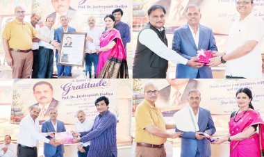 સૌરાષ્ટ્ર યુનિવસિર્ટીના પ્રોફેસર ડો. જયદીપસિંહ ડોડિયાનો જૂનાગઢ ભવનાથ તળેટીમાં ઋણ સ્વીકાર સમારોહ યોજાયો