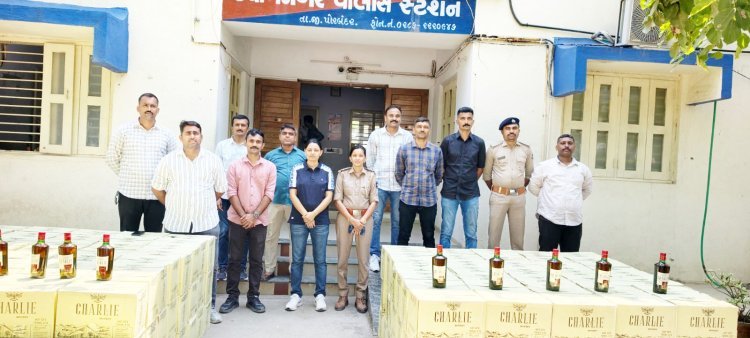 ગાંધી જ્યંતીએ જ કોલીખડા ગામેથી ઉદ્યોગ નગર પોલીસે પીકઅપ વાનમાંથી ૨૭૪૮ બોટલ વિદેશી દારૂના જથ્થો ઝડપી પાડયો