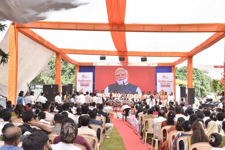 જૂનાગઢમાં ‘વિકસિત ભારત સંકલ્પ સભા’, નરસિંહ મહેતા સરોવરથી સરદારબાગ સુધી નીકળી સેવા જ્યોતિ યાત્રા